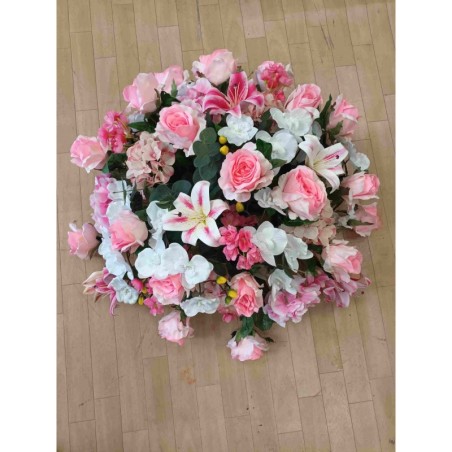 Coussin rond artificiel | Grossiste fleuriste | Fait main en France