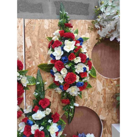 gerbe tricolore Paris | Grossiste fleuriste | Fait main en France