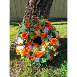 Couronne funéraire | Grossiste fleuriste | Fait main en France
