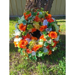 Couronne funéraire | Grossiste fleuriste | Fait main en France