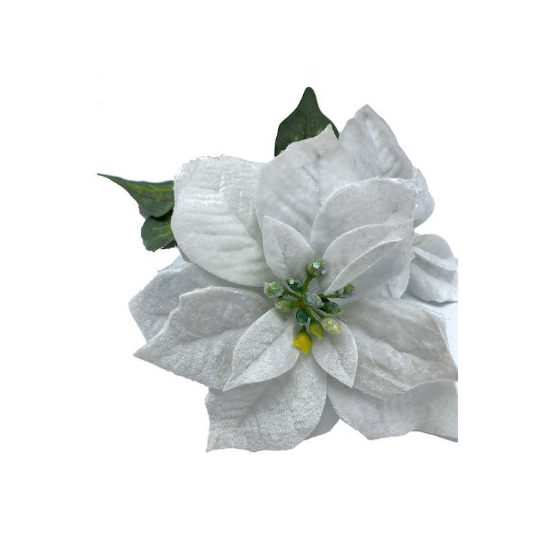 Poinsettia Artificiel en Velours - Différentes couleurs