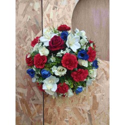 Coussin funéraire tricolore | Grossiste fleuriste | Qualité prix