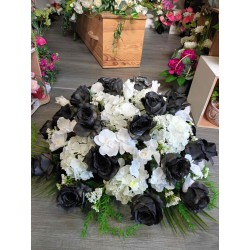 Coussin rond artificiel | Grossiste fleuriste | Fait main en France