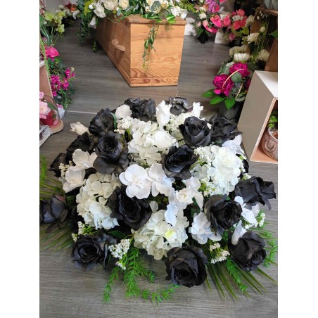Coussin rond artificiel | Grossiste fleuriste | Fait main en France
