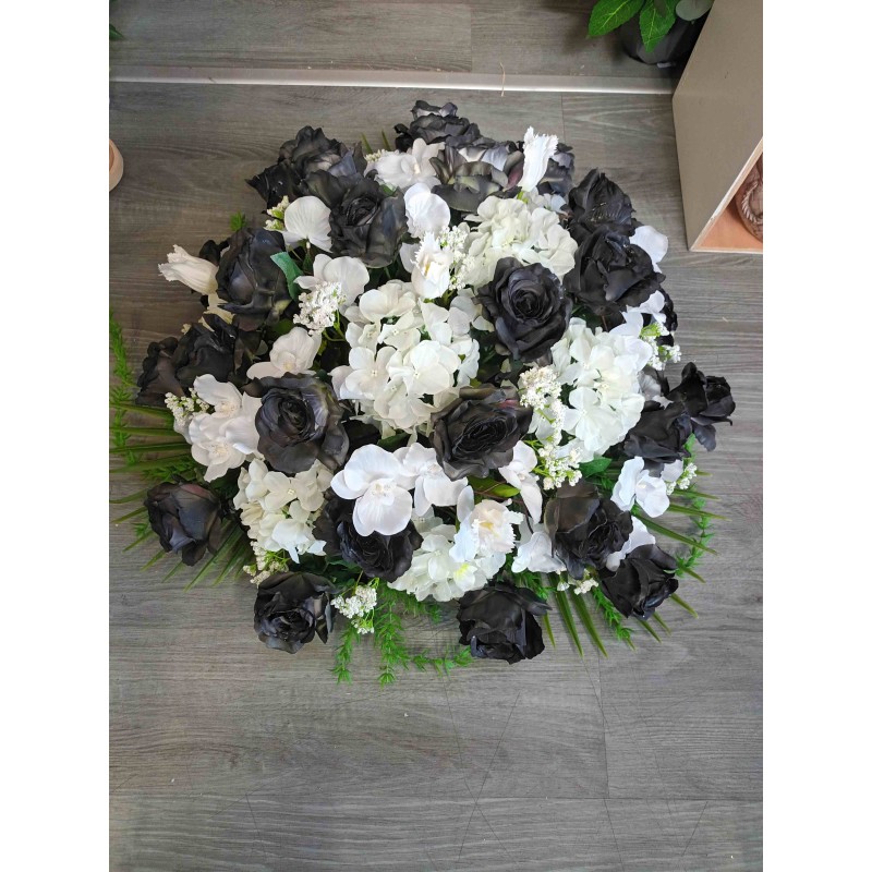 Coussin rond artificiel | Grossiste fleuriste | Fait main en France