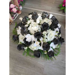 Coussin rond artificiel | Grossiste fleuriste | Fait main en France
