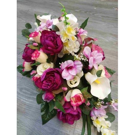 Composition florale gerbe | Grossiste fleuriste | Fait main en France