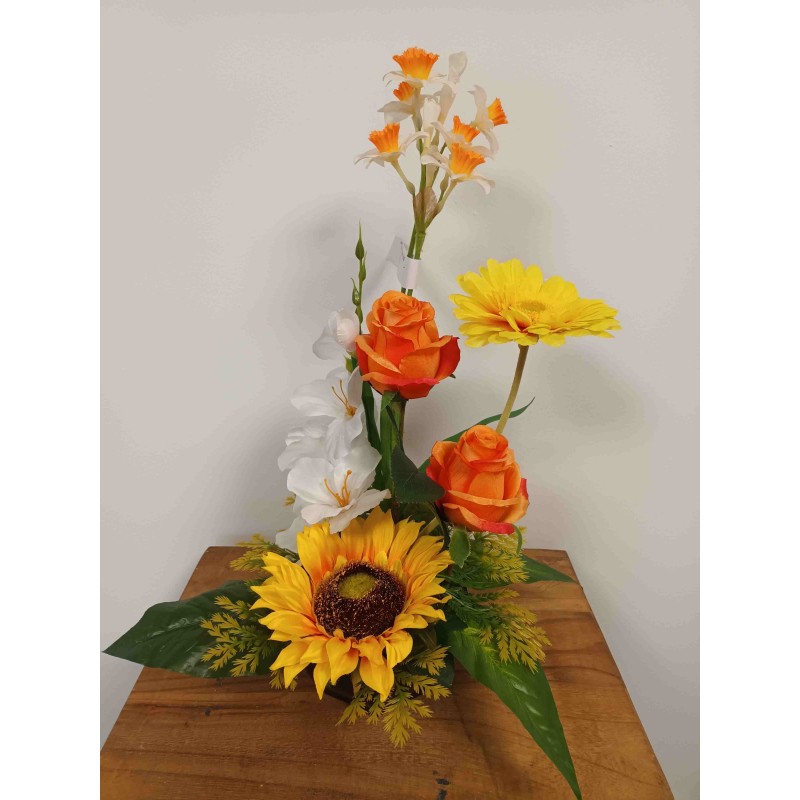 Composition en hauteur | Grossiste fleuriste | Fait main en France