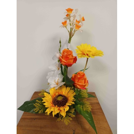 Composition en hauteur | Grossiste fleuriste | Fait main en France