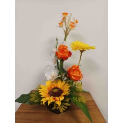 Composition en hauteur | Grossiste fleuriste | Fait main en France