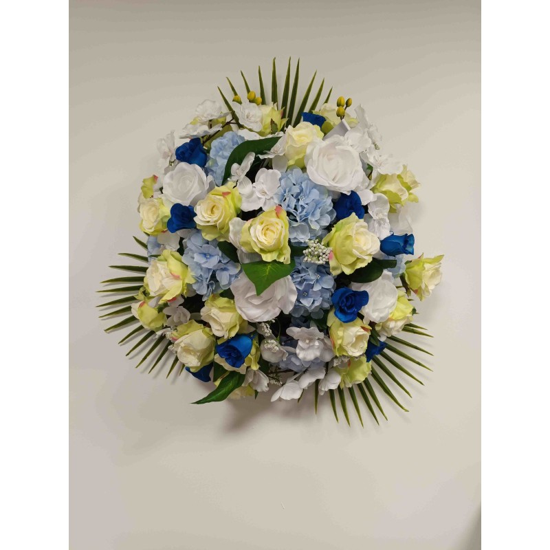Coussin rond artificiel | Grossiste fleuriste | Fait main en France