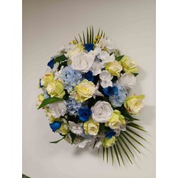 Coussin rond artificiel | Grossiste fleuriste | Fait main en France