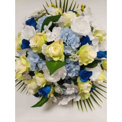Coussin rond artificiel | Grossiste fleuriste | Fait main en France