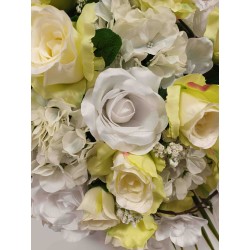 Coussin rond artificiel | Grossiste fleuriste | Fait main en France