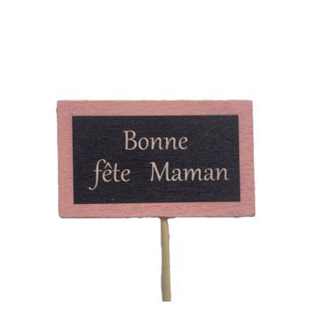 Pic bonne fêtes en Bois | Grossiste Fleuriste | Qualité Prix