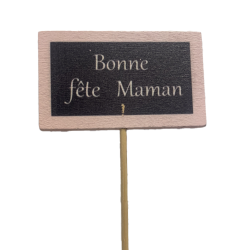 Pic bonne fêtes en Bois | Grossiste Fleuriste | Qualité Prix