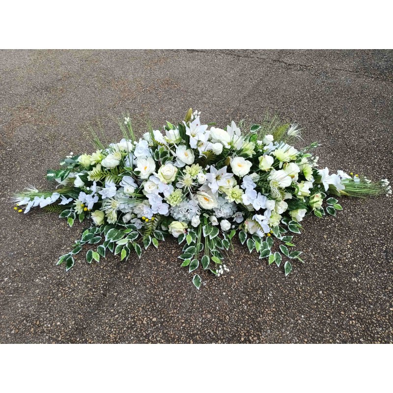Dessus Cercueil artificiel | Grossiste fleuriste | Fait main