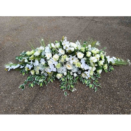 Dessus Cercueil artificiel | Grossiste fleuriste | Fait main