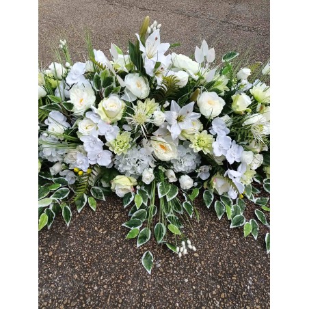 Dessus Cercueil artificiel | Grossiste fleuriste | Fait main
