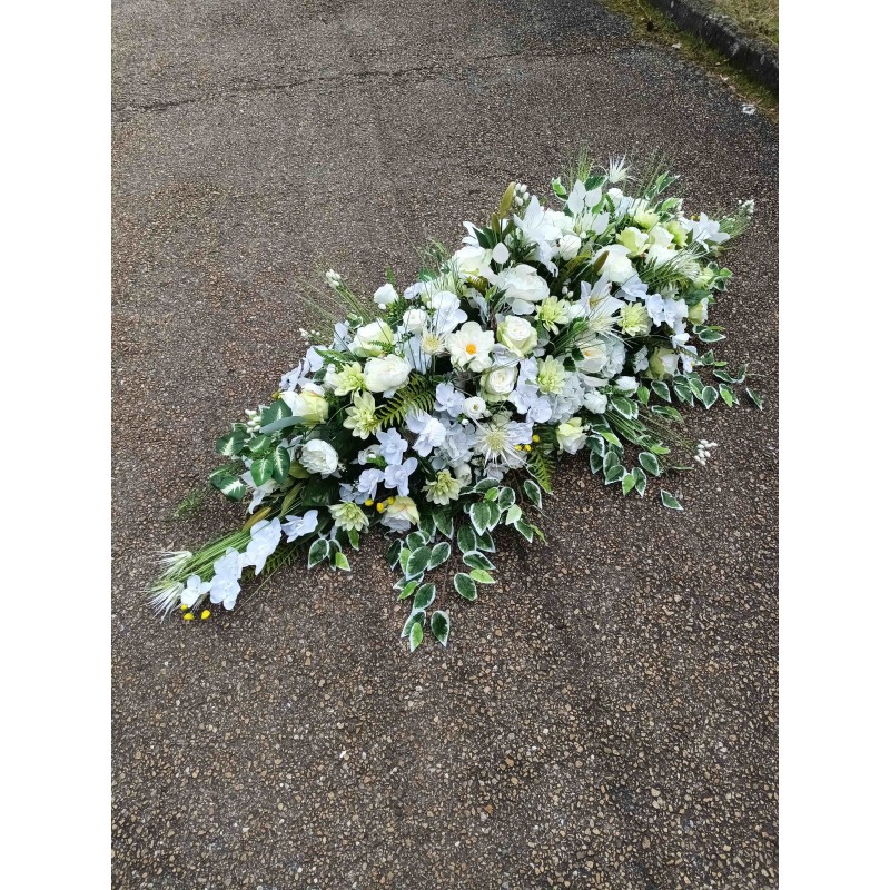 Dessus Cercueil artificiel | Grossiste fleuriste | Fait main