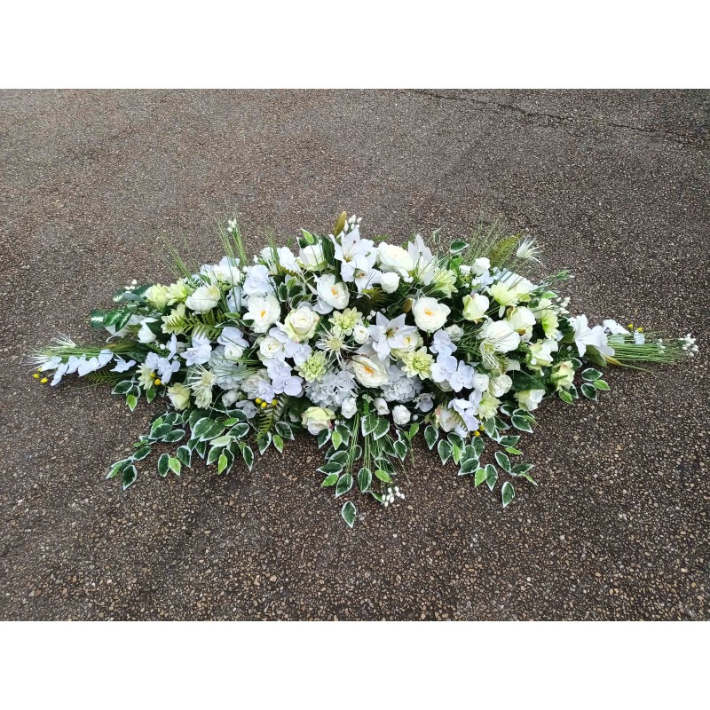 Dessus Cercueil artificiel | Grossiste fleuriste | Fait main