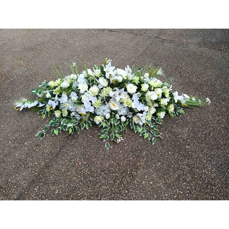 Dessus Cercueil artificiel | Grossiste fleuriste | Fait main