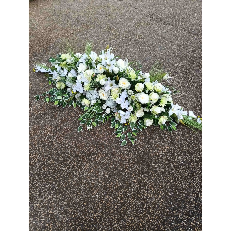Dessus Cercueil artificiel | Grossiste fleuriste | Fait main