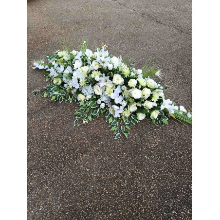 Dessus Cercueil artificiel | Grossiste fleuriste | Fait main