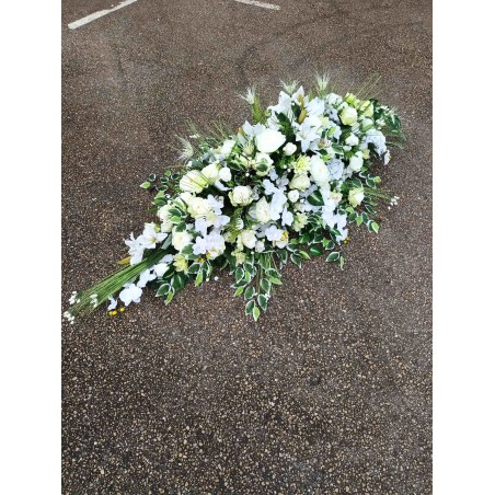 Dessus Cercueil artificiel | Grossiste fleuriste | Fait main