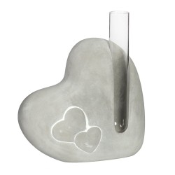 Soliflore Cœur Ciment | Grossiste Fleuriste | Qualité Prix