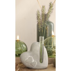 Soliflore Cœur Ciment | Grossiste Fleuriste | Qualité Prix