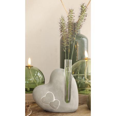 Soliflore Cœur Ciment | Grossiste Fleuriste | Qualité Prix