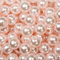 Perles Rose 14 mm x 35 Pièces