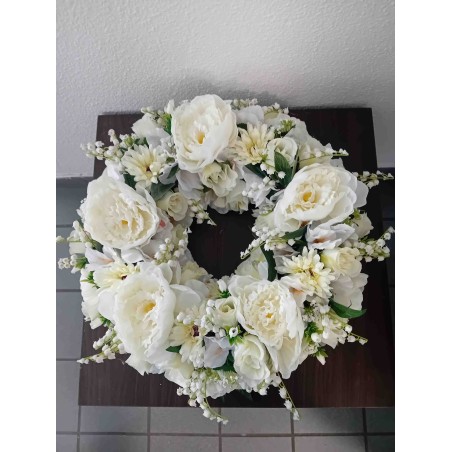 Couronne funéraire | Grossiste fleuriste | Fait main en France