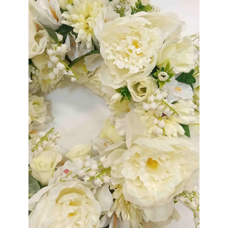 Couronne funéraire | Grossiste fleuriste | Fait main en France
