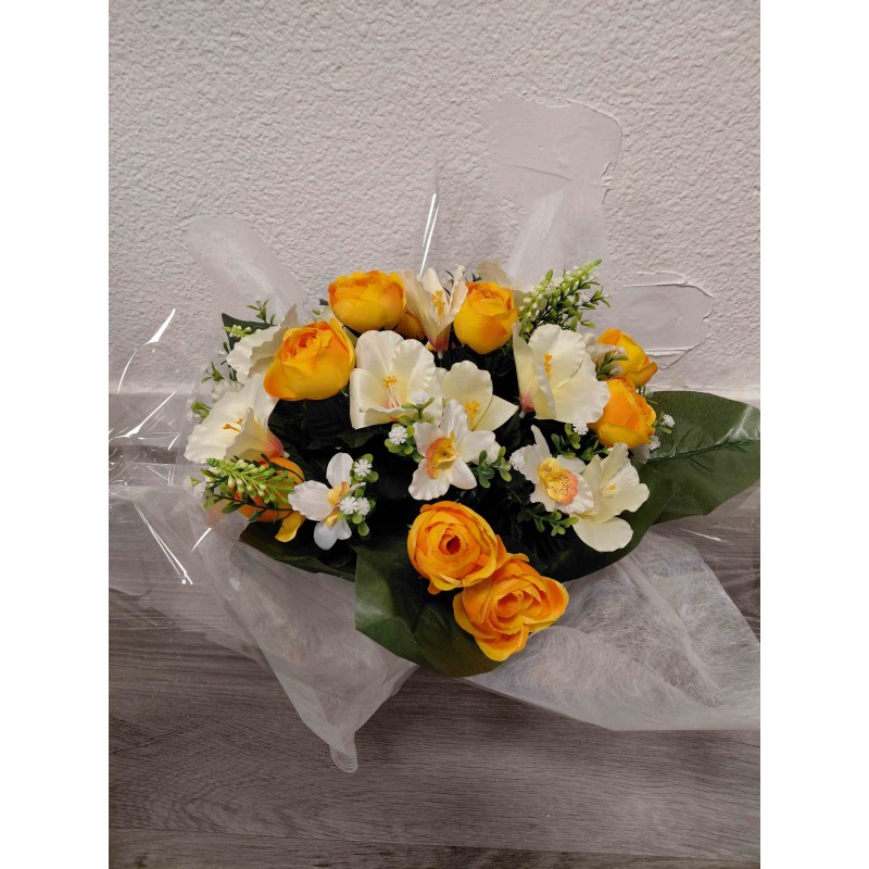Bouquet Rond Deuil | Grossiste Pompes Funèbres | Artisanat
