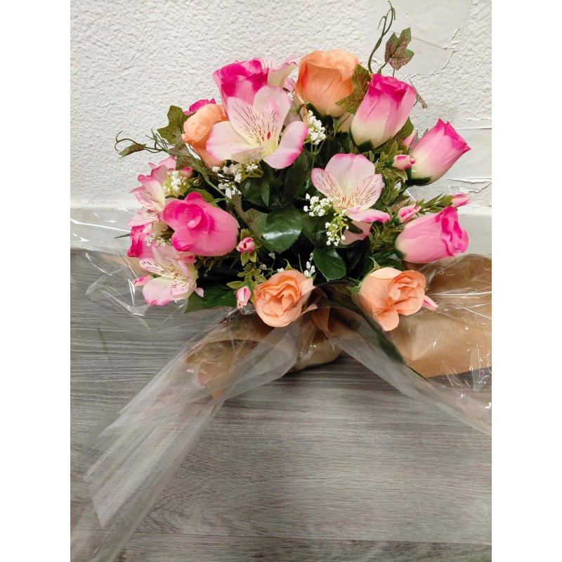 Bouquet Rond Artificiel | Grossiste Pompes Funèbres | Artisanat