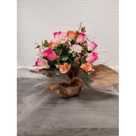 Bouquet Rond Artificiel | Grossiste Pompes Funèbres | Artisanat