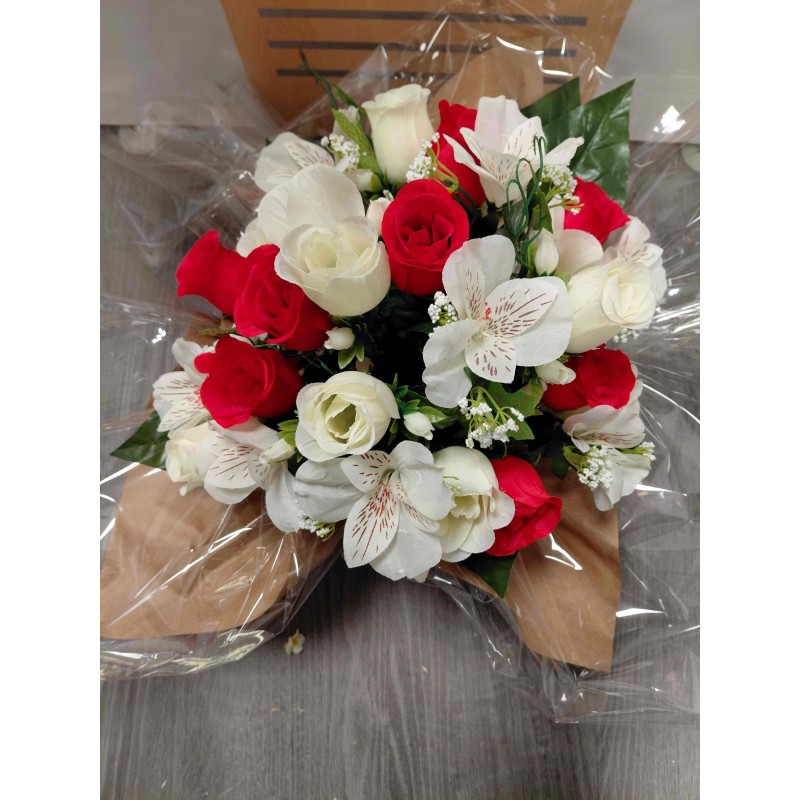 Bouquet Rond Artificiel | Grossiste Pompes Funèbres | Artisanat