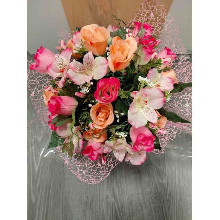 Bouquet Rond Artificiel | Grossiste Pompes Funèbres | Artisanat