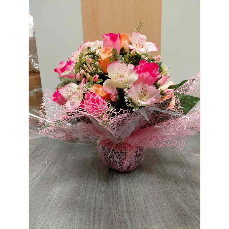 Bouquet Rond Artificiel | Grossiste Pompes Funèbres | Artisanat