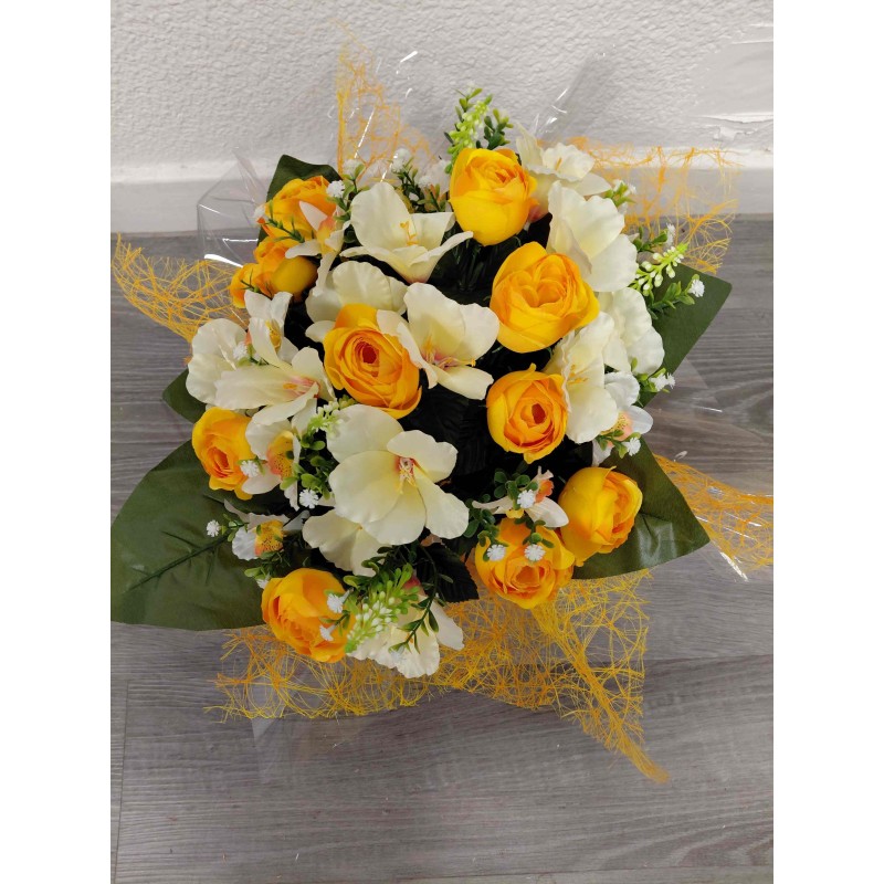 Bouquet Rond Deuil | Grossiste Pompes Funèbres | Artisanat