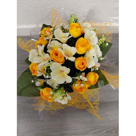 Bouquet Rond Deuil | Grossiste Pompes Funèbres | Artisanat