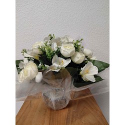 Bouquet Rond Deuil | Grossiste Pompes Funèbres | Artisanat