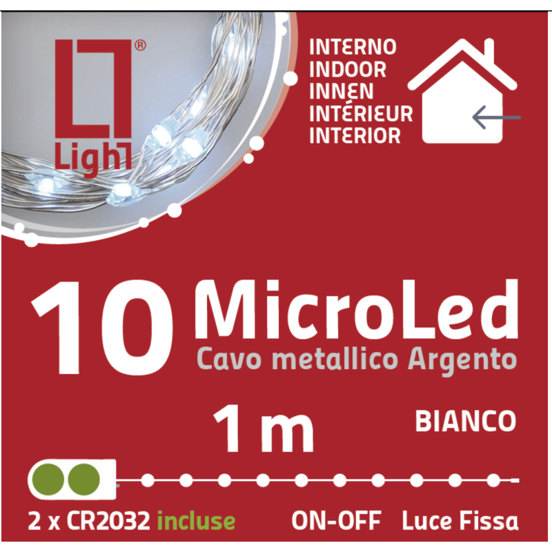 Guirlande Lumineuse 1m - Piles plates incluses