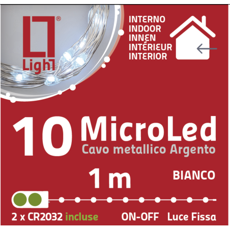 Guirlande Lumineuse 1m - Piles plates incluses