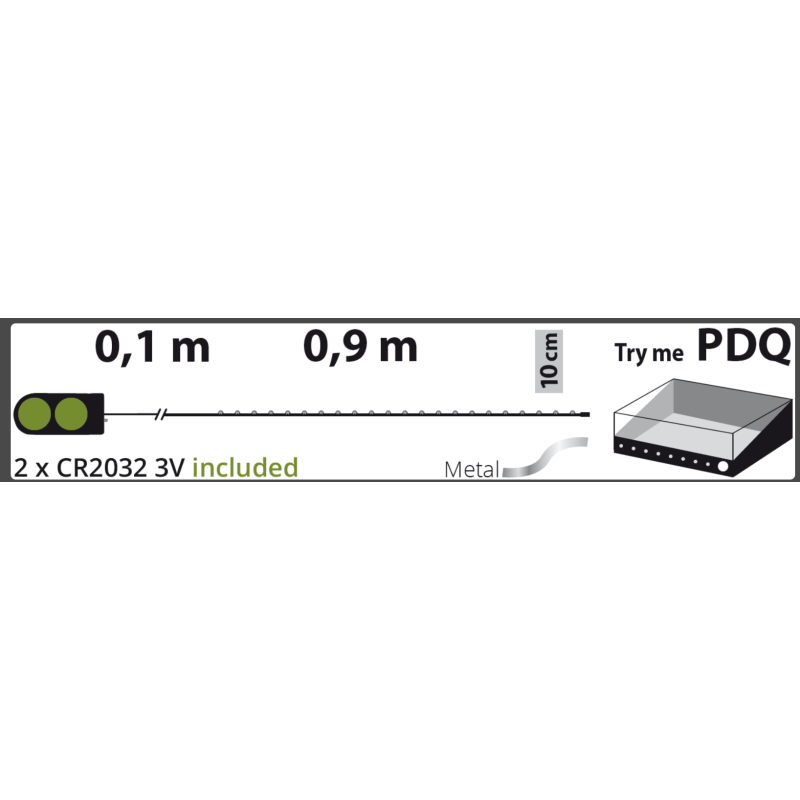 Guirlande Lumineuse 1m - Piles plates incluses