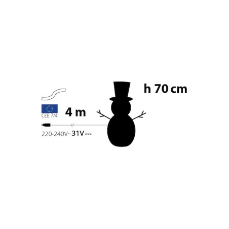 Bonhomme de neige Lumineux | Déco de Noël | Grossiste déco