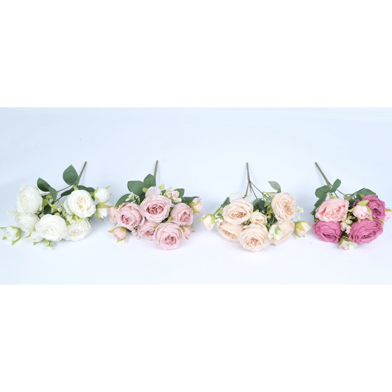 Bouquet de roses artificielles | Grossiste en décoration saisonnière