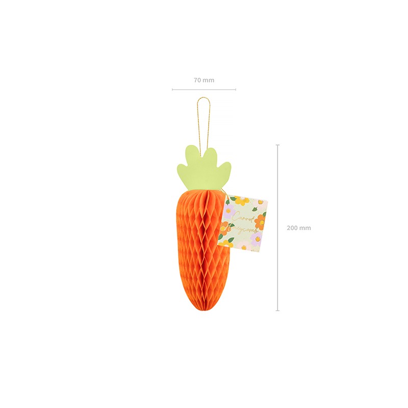 Carotte en papier | Grossiste en deco de vitrine